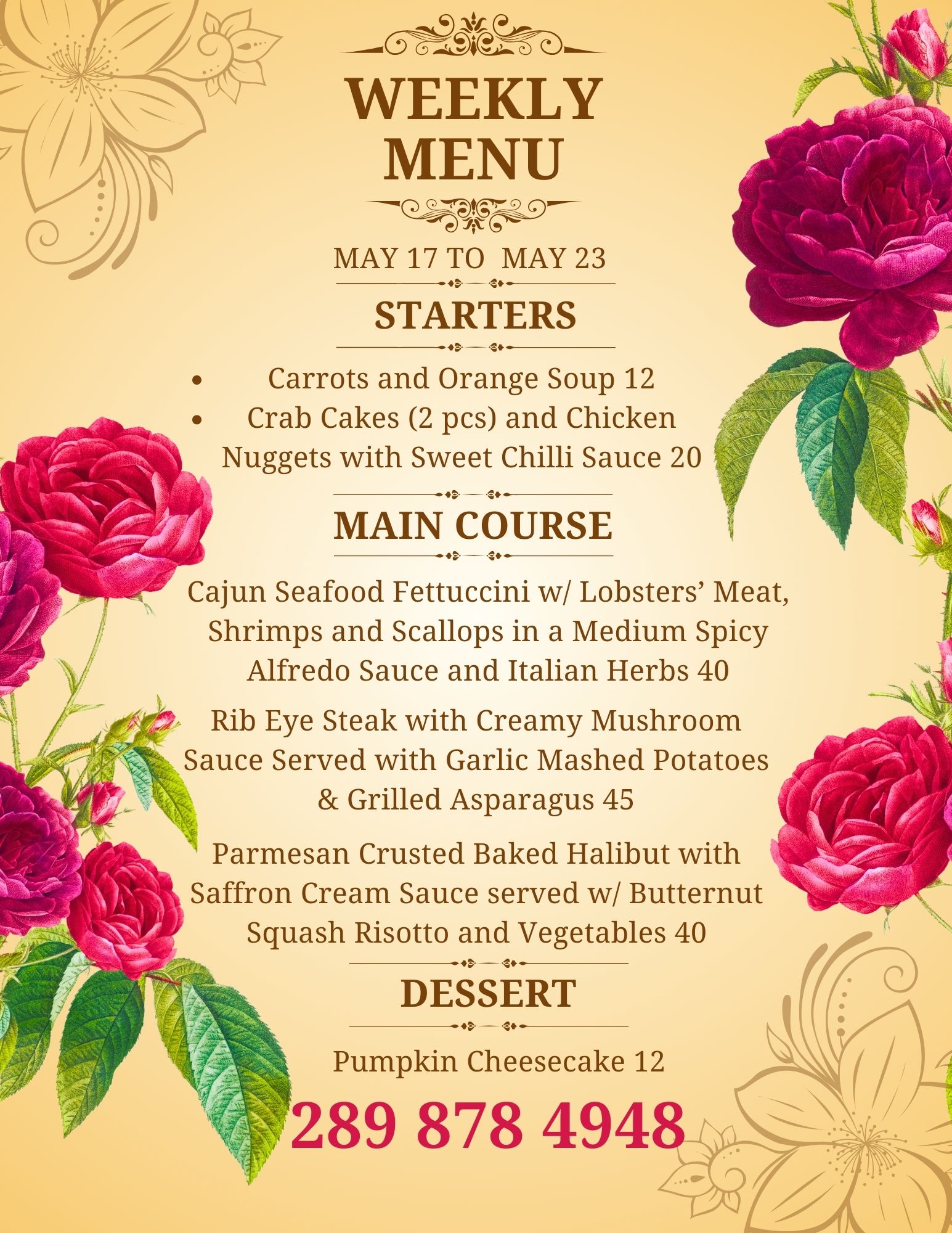 Yellow And Red Vintage Style Illustrative Indian Wedding Menu (2)