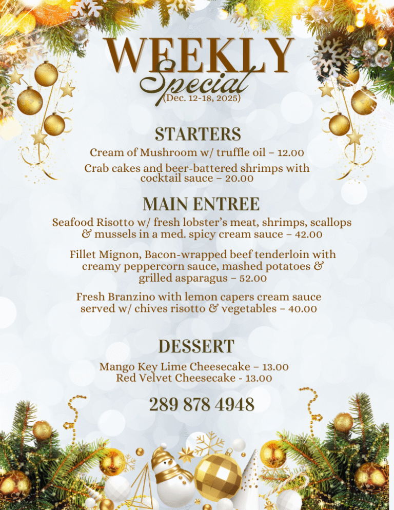 Dinner Special Dec 12