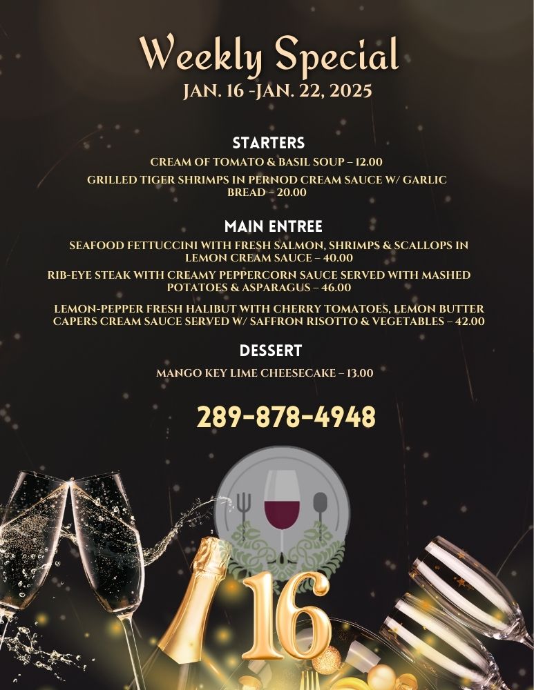 Weekly Special Jan 16-22 2025