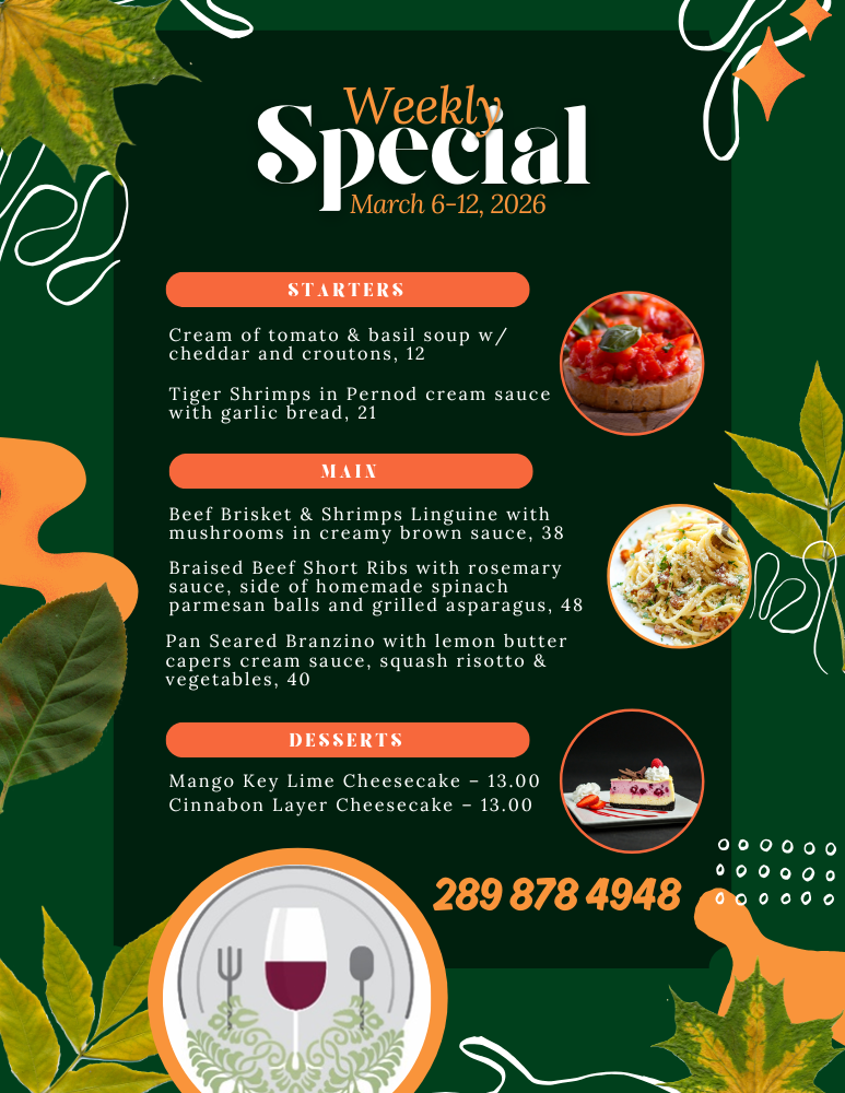 Dinner Special 3.6-3.12