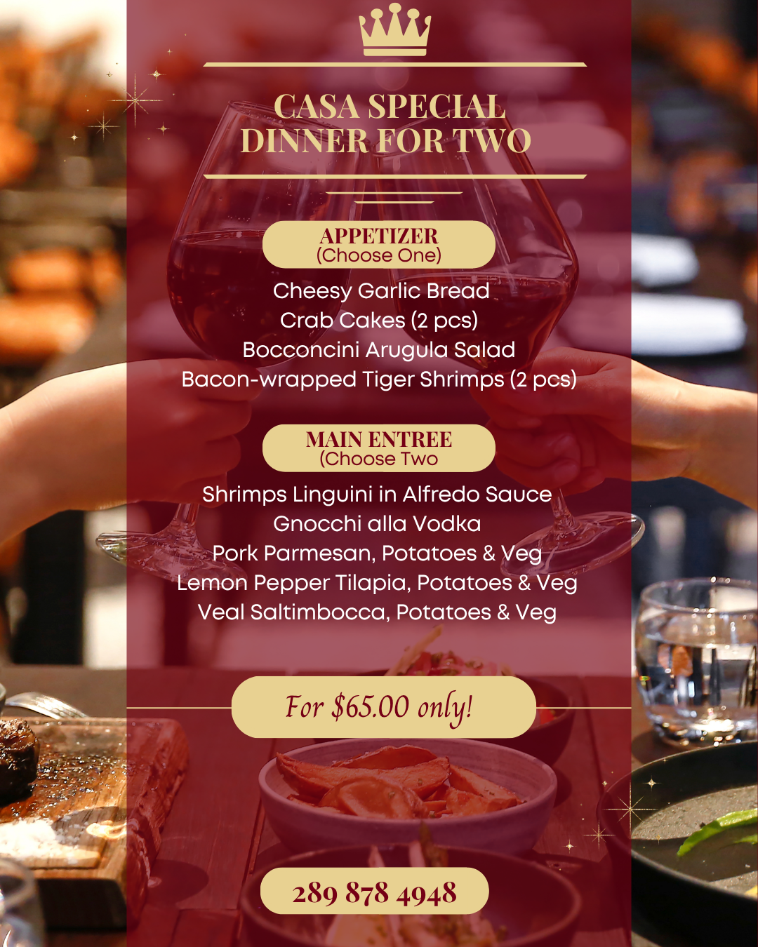 dinner for 2