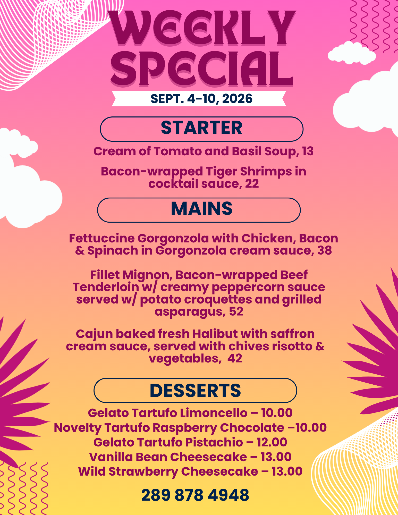 Pink And White Bold Sunset Celebration End Of Summer Party Flyer